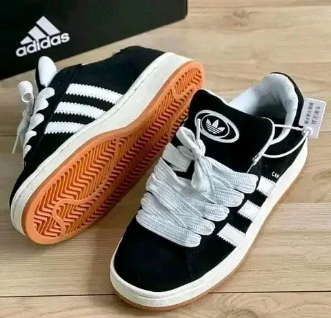 Tênis Campus preto e branco